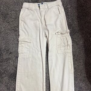 White old navy girls baggy cargos